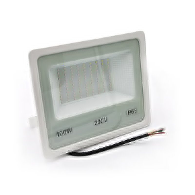 ΠΡΟΒΟΛΕΑΣ LED-SMD 100W 230V 3000K IP65 ΛΕΥΚΟΣ