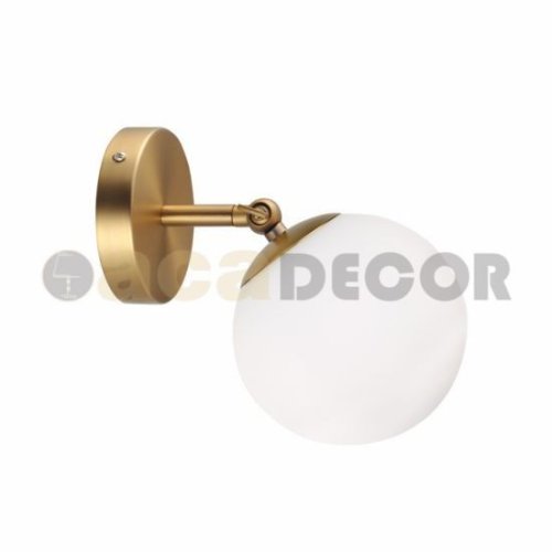 ΕΠΙΤΟΙΧΙΟ Φ/Σ 1ΧΕ27 ΜΕΤΑΛΛΙΚΟ+ΟΠΑΛ ΓΥΑΛΙ Φ15Χ23ΧΗ15CM THETIS 2