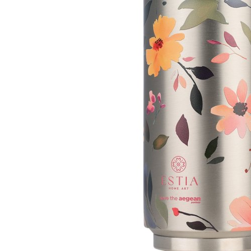 ESTIA ΘΕΡΜΟΣ TRAVEL CUP SAVE THE AEGEAN 500ml SILVER BOTANIC 2