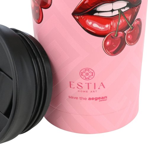 ESTIA ΘΕΡΜΟΣ TRAVEL MUG SAVE THE AEGEAN 350ml BLUSH POP 2