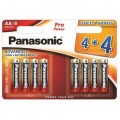Μπαταρία Αλκαλική Panasonic Pro  LR6/8P size AA 1.5 V