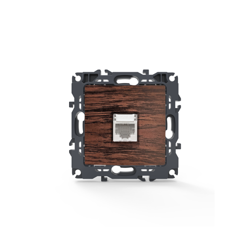 PRIME ΠΡΙΖΑ ΔΙΚΤΥΟΥ 1xRJ45 CAT6 UTP IP20 ΞΥΛΟ 2