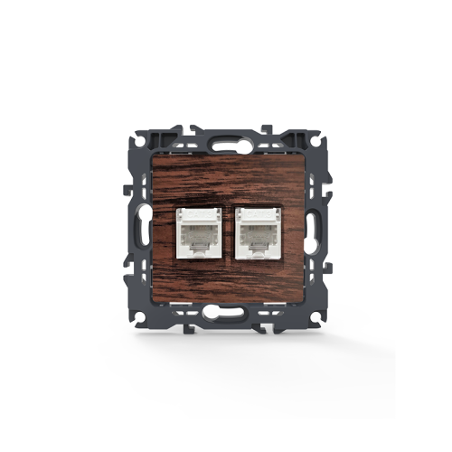 PRIME ΠΡΙΖΑ ΤΗΛΕΦΩΝΟΥ 2xRJ11 CAT3 IP20 ΞΥΛΟ 2