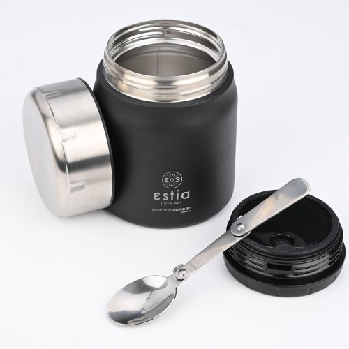 ESTIA ΘΕΡΜΟΣ LUNCH POT SAVE THE AEGEAN 0.5lt MIDNIGHT BLACK 2