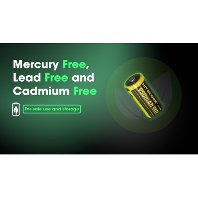 ΜΠΑΤΑΡΙΑ NITECORE 16340 / 950mAh / USB-C /...