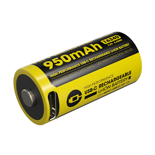 ΜΠΑΤΑΡΙΑ NITECORE 16340 / 950mAh / USB-C / NL169R (τιμή...