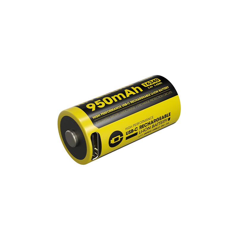ΜΠΑΤΑΡΙΑ NITECORE 16340 / 950mAh / USB-C / NL169R (τιμή τεμαχίου)