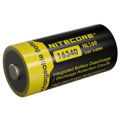 ΜΠΑΤΑΡΙΑ NITECORE 16340 / 950mAh / NL169 (τιμή τεμαχίου)