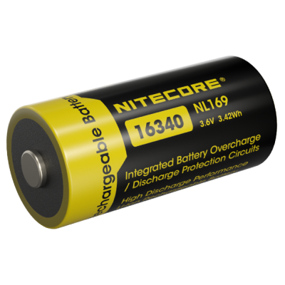 ΜΠΑΤΑΡΙΑ NITECORE 16340 / 950mAh / NL169 (τιμή τεμαχίου)