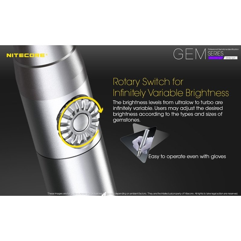 ΦΑΚΟΣ LED NITECORE GEMSTONE GEM10UV