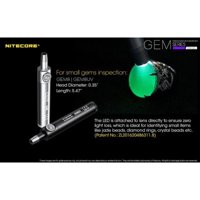 ΦΑΚΟΣ LED NITECORE GEMSTONE GEM10UV