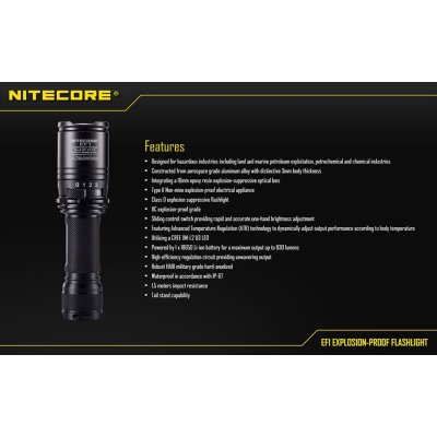 ΦΑΚΟΣ LED NITECORE EXPLOSION-PROOF EF1