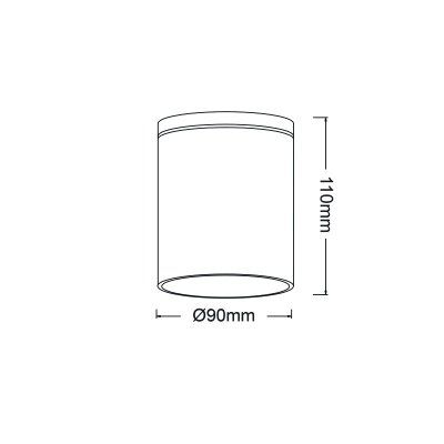 ^GU10 ROUND CEILING LUMINAIRE 230V AC GOLDEN...