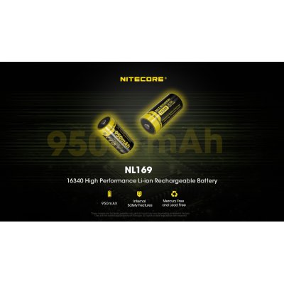 ΜΠΑΤΑΡΙΑ NITECORE 16340 / 950mAh / NL169 (τιμή...