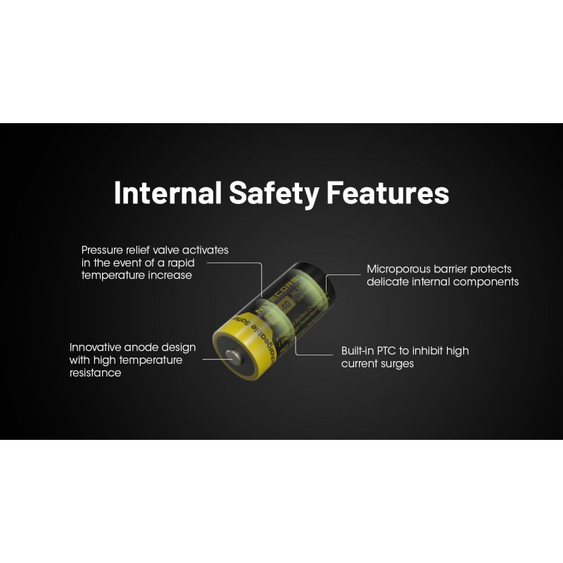 ΜΠΑΤΑΡΙΑ NITECORE 16340 / 950mAh / NL169 (τιμή...