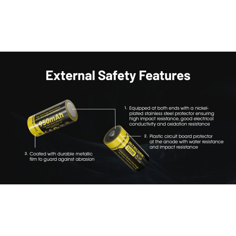 ΜΠΑΤΑΡΙΑ NITECORE 16340 / 950mAh / NL169 (τιμή...