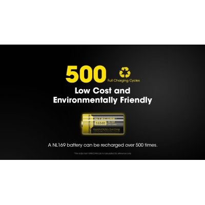 ΜΠΑΤΑΡΙΑ NITECORE 16340 / 950mAh / NL169 (τιμή...