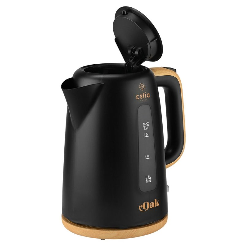 ESTIA ΒΡΑΣΤΗΡΑΣ OAK ΠΛΑΣΤΙΚΟΣ 2200w 1.7lt ΜΑΥΡΟΣ