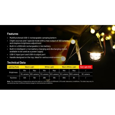 ΦΑΚΟΣ LED NITECORE L series LR40 White