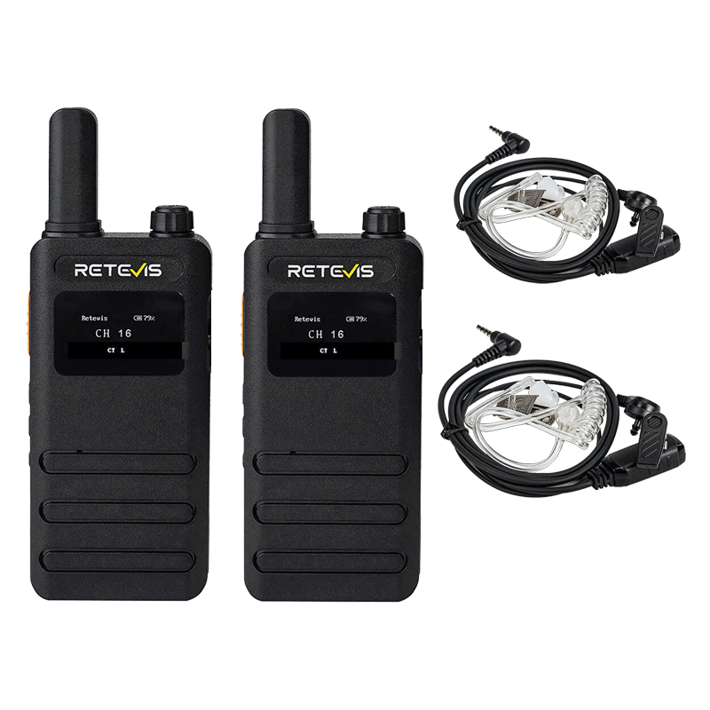 ΠΟΜΠΟΔΕΚΤΗΣ RETEVIS B63S, PMR16 + 2x G-Hook earpiece C9250A , Transparent