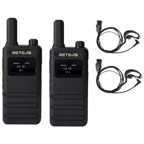 ΠΟΜΠΟΔΕΚΤΗΣ RETEVIS B63S, PMR16 + 2x G-Hook earpiece...