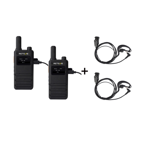 ΠΟΜΠΟΔΕΚΤΗΣ RETEVIS B63S, PMR16 + 2x G-Hook earpiece... 2