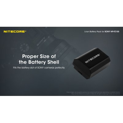 ΜΠΑΤΑΡΙΑ NITECORE for SONY NP-FZ100C, 7.2V ,...