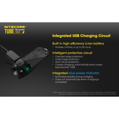 ΦΑΚΟΣ LED NITECORE TUBE s/n, Transparent, V2.0,...