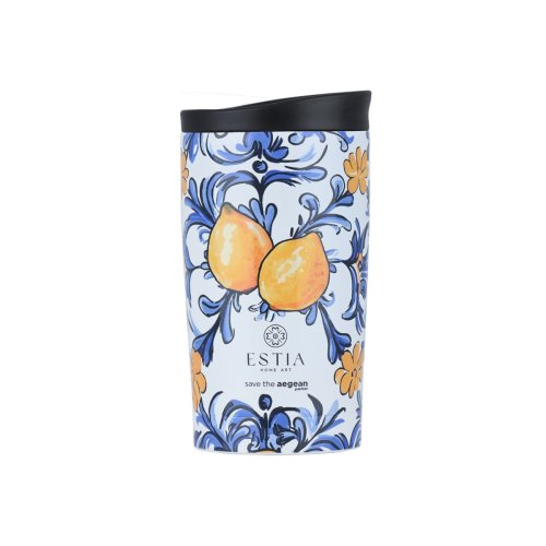 ESTIA ΘΕΡΜΟΣ TRAVEL MUG SAVE THE AEGEAN 350ml AMALFI COAST