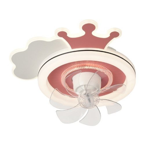 ΑΝΕΜΙΣΤΗΡΑΣ ΟΡΟΦΗΣ ΠΑΙΔΙΚΟΣ ΚΟΡΩΝΑ ΡΟΖ 15W ΜΕ LED ΦΩΣ 65W...