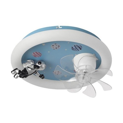 ΑΝΕΜΙΣΤΗΡΑΣ ΟΡΟΦΗΣ ΠΑΙΔΙΚΟΣ ΑΣΤΡΟΝΑΥΤΗΣ ΜΠΛΕ 15W ΜΕ LED...