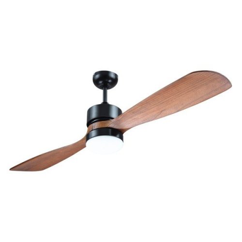 ΑΝΕΜΙΣΤΗΡΑΣ ΟΡΟΦΗΣ ΜΑΥΡΟΣ ΜΕ 2 ΞΥΛΙΝΕΣ ΦΤΕΡΩΤΕΣ Φ132 LED...