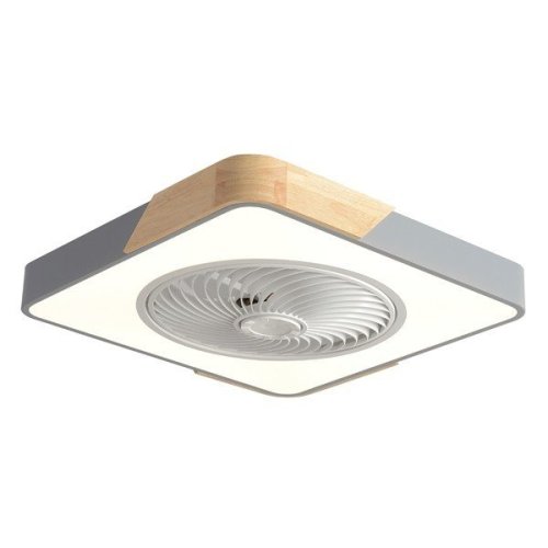 ΑΝΕΜΙΣΤΗΡΑΣ ΠΛΑΦΟΝΙΕΡΑ ΟΡΟΦΗΣ ΤΕΤΡΑΓΩΝΟΣ ΓΚΡΙ ΜΕ ΞΥΛΟ...