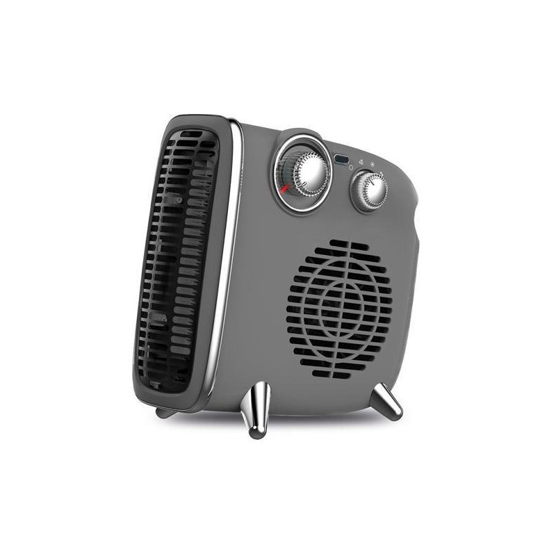 ΑΕΡΟΘΕΡΜΟ ΔΩΜΑΤΙΟΥ VINTAGE 1800W ΓΚΡΙ