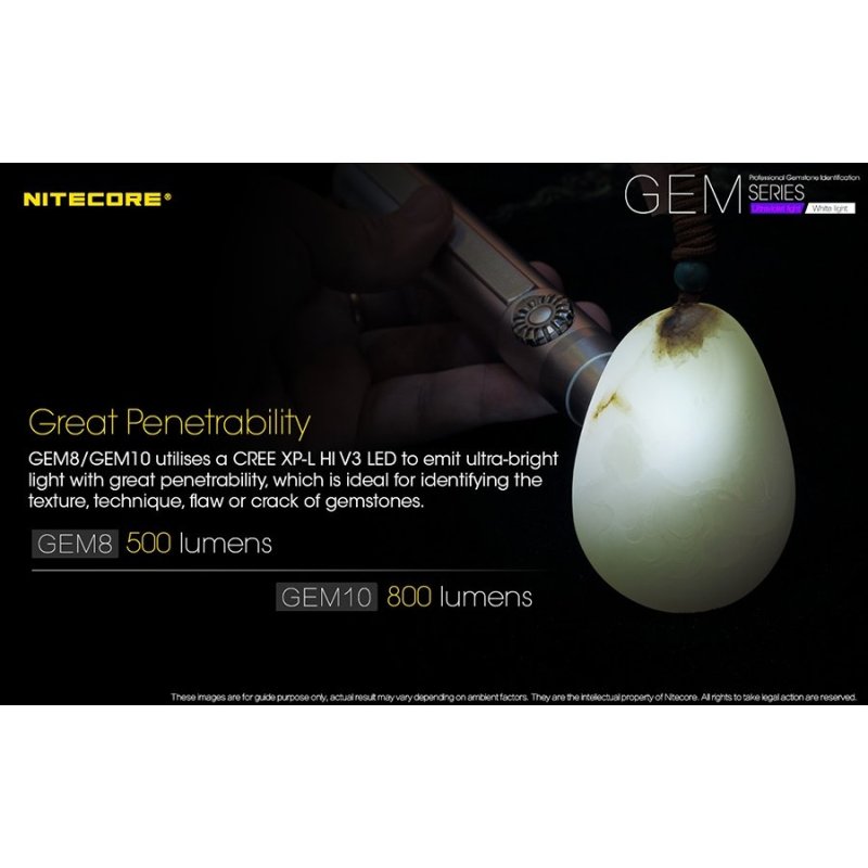 ΦΑΚΟΣ LED NITECORE GEMSTONE GEM10UV