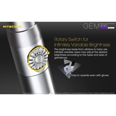 ΦΑΚΟΣ LED NITECORE GEMSTONE GEM10UV
