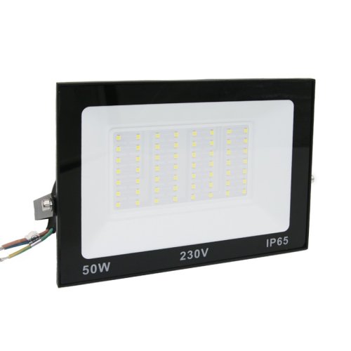 ΠΡΟΒΟΛΕΑΣ LED-SMD 50W 230V 3000K IP65 ΜΑΥΡΟΣ 2