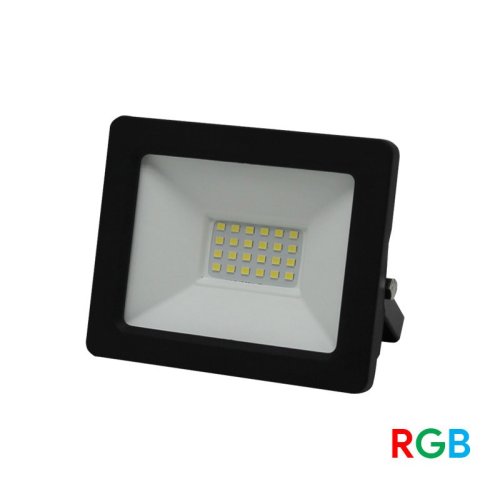 ΠΡΟΒΟΛ.LED-SMD RGB 24VDC 10W 4ΚΑΛΩΔ.ΧΡΕΙΑΖ.CONTROL ΜΑΥΡΟΣ 2