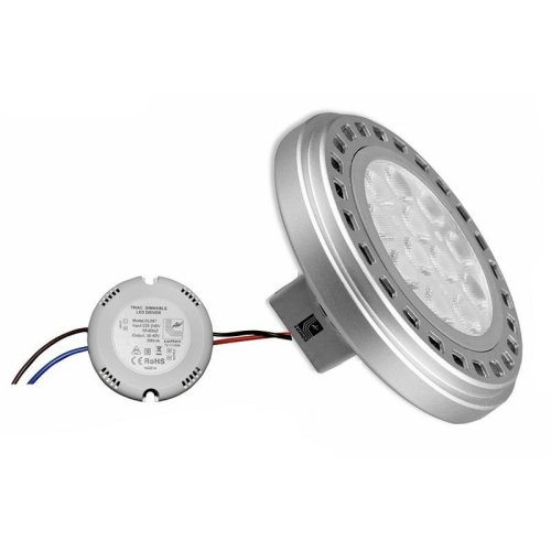 LED ΛΑΜΠΑ ΑΛΟΥΜΙΝΙΟΥ AR111 13W 230V ΝΤΙΜΑΡΙΖ. 30° ΨΥΧΡΟ 2
