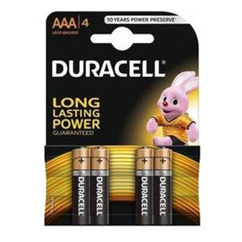 Duracell Αλκαλικές Μπαταρίες AAA 1.5V 4τμχ