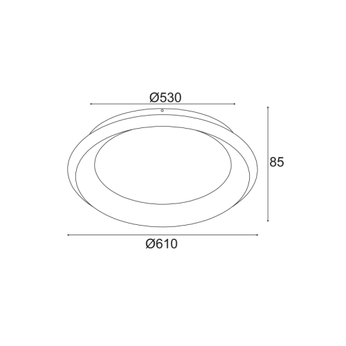 ^NETTO Υ/Κ ΟΡΟΦΗΣ Φ/Σ LED 48W 3000K 4610LM ΛΕΥΚΟ... 2