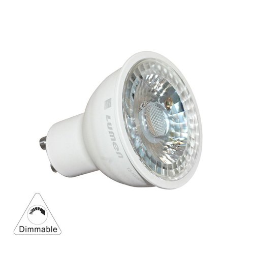 LED ΛΑΜΠΑ GU10 5W 230V ΝΤΙΜΑΡΙΖΟΜΕΝΗ 38° ΨΥΧΡΟ 6200Κ 2