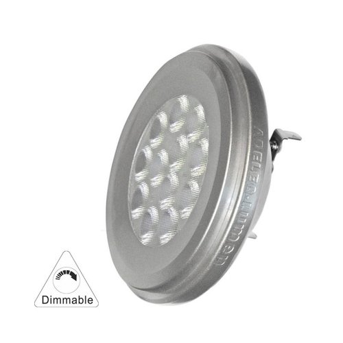 LED ΛΑΜΠΑ ΑΛΟΥΜΙΝΙΟΥ AR111 12W 12VAC/DC ΝΤΙΜΑΡΙΖ.36° ΘΕΡΜΟ 2