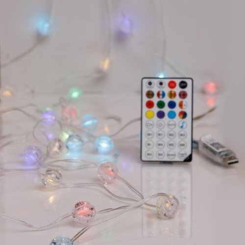 ΣΕΙΡΑ, 100 SMART MINI LED, ΚΡΑΚΕΛΕ ΜΠΑΛΙΤΣΕΣ 2cm, USB,...
