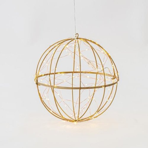 ΜΕΤΑΛΛΙΚΗ ΜΠΑΛΑ, ΦΩΤΙΖΟΜΕΝΗ, 120 ΘΕΡΜΑ ΛΕΥΚΑ LED, ΜΕ...