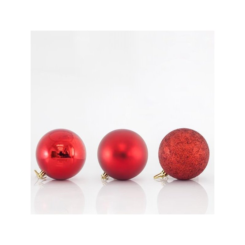 ΜΠΑΛΑ ΠΛΑΣΤΙΚΗ, ΚΟΚΚΙΝΗ, ΣΕΤ 6ΤΜΧ, 10cm