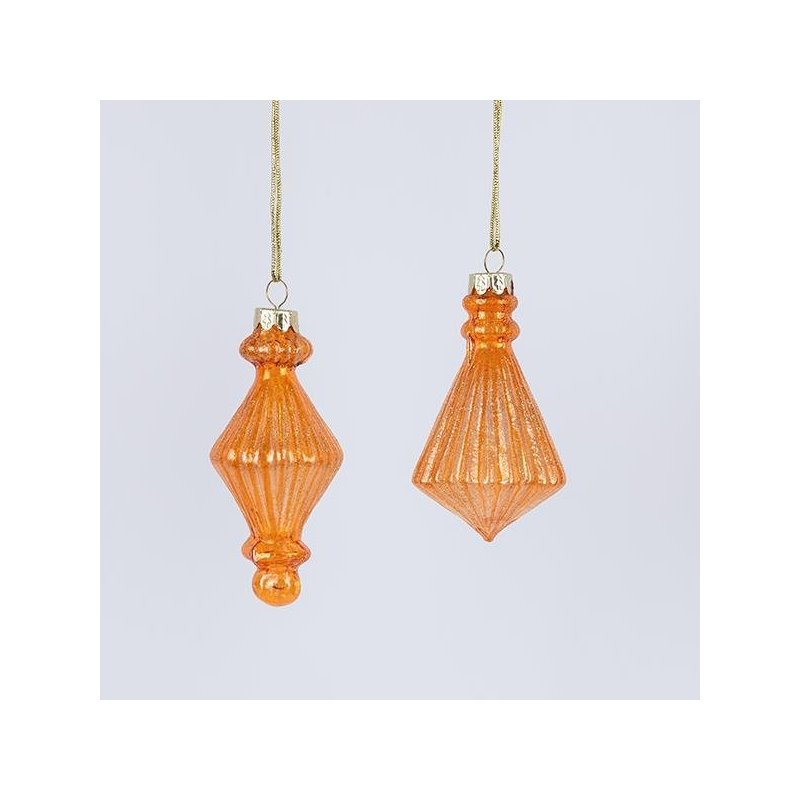 ΣΤΟΛΙΔΙ ΓΥΑΛΙΝΟ, ΠΟΡΤΟΚΑΛΙ, 2 ΣΧΗΜΑΤΑ, ΣΕΤ 4ΤΜΧ, 12cm