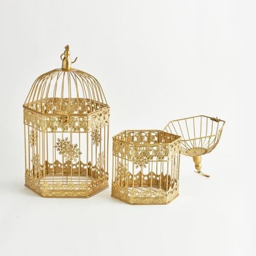 ΚΛΟΥΒΙ, ΜΕΤΑΛΛΙΚΟ, ΕΞΑΓΩΝΟ, ΧΡΥΣΟ, ΣΕΤ 2 ΤΜΧ, 26x23x43cm...