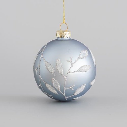 ΓΥΑΛΙΝΗ ΜΠΑΛΑ, ΑΠΑΛΟ ΜΠΛΕ ΜΑΤ, ΜΕ GLITTER ΦΥΛΛΑ, ΣΕΤ...