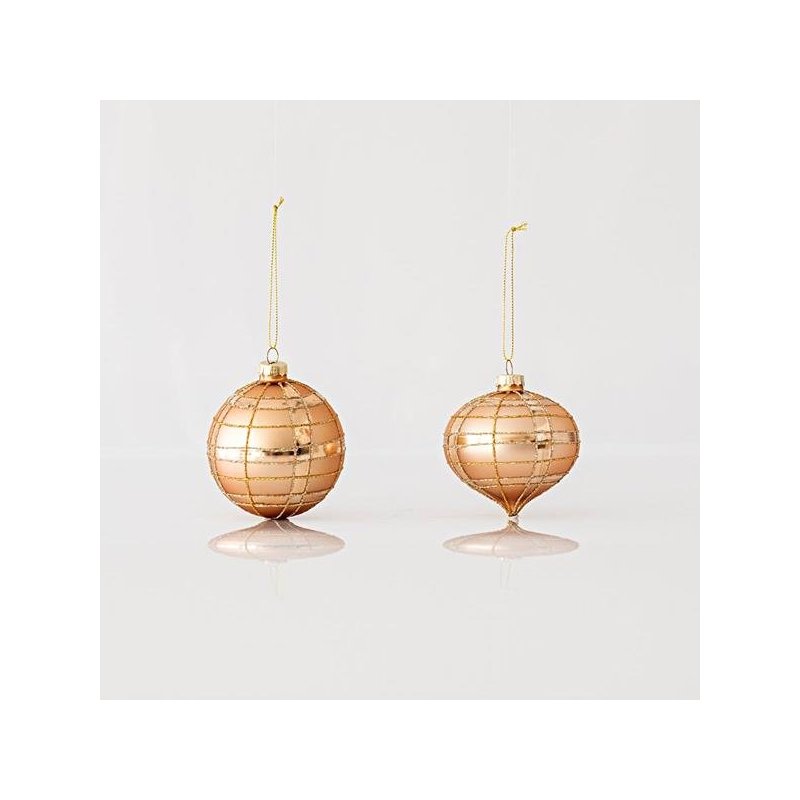 ΓΥΑΛΙΝΟ ΣΤΟΛΙΔΙ, ΣΑΜΠΑΝΙ, ΜΕ ΣΧΕΔΙΑ GLITTER, 2 ΣΧΗΜΑΤΑ, ΣΕΤ 4 ΤΜΧ, 10cm